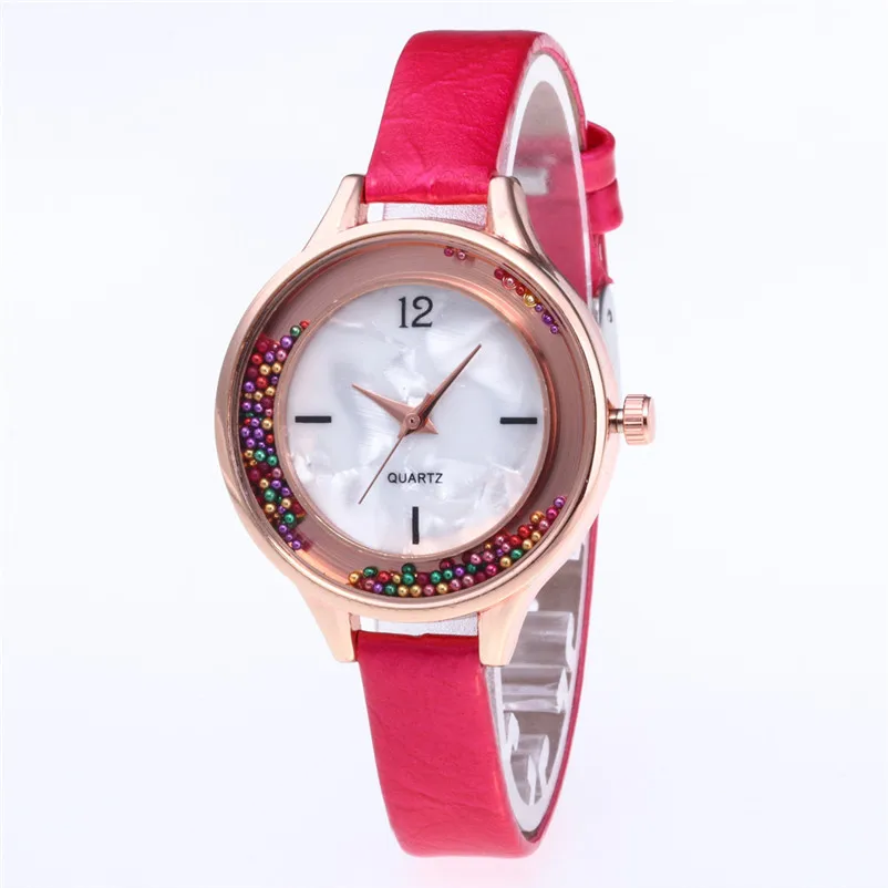 Fashion Newly Design Watch Women Girl Leather Band Watch Analog Quartz Round Wrist Watches Male clock relogio feminino J11#N (3)