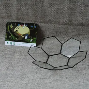 

Petals / hive shape decorative utensils display box flower Japanese flower plate glass jewelry box Wedding cake decoration