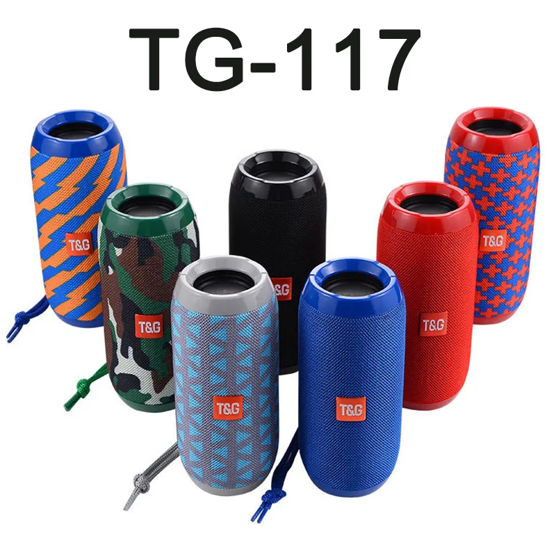 

2019 Original TG Wireless Bluetooth Speaker Waterproof Portable Outdoor Mini Speaker Column Speakers Support TF card FM Boombox