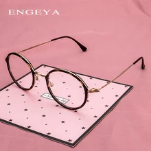 Сплав TR90, круглая оправа для очков, женские модные оптические очки, прозрачные очки для близорукости, прозрачные оправы для очков по рецепту# IP2163