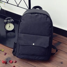 2017 Caliente Mochila de Lona bolsa de Viaje Bolsa de Hombro de la Taleguilla College School Bolsas Para Portátiles P471 Casual Envío de la Alta Calidad