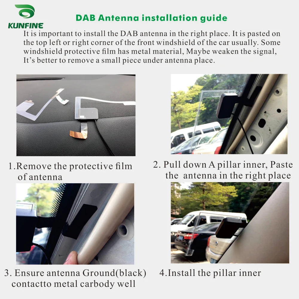 Universal Car styling 12V-24V Car DAB+ Tuner Car Radio FM Transmitter 2.4A USB Charger OLED Display  Plug and Play B2 (4)