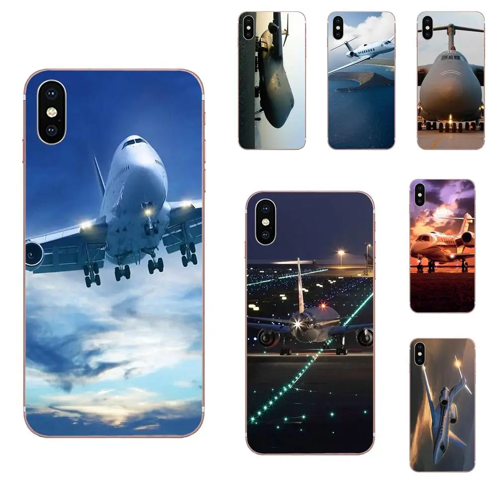 Airplane Soft Phone Case Coque For Huawei Honor Mate 7 7A 8 9 10 20 V8 V9 V10 G Lite Play Mini Pro P Smart | Мобильные телефоны и