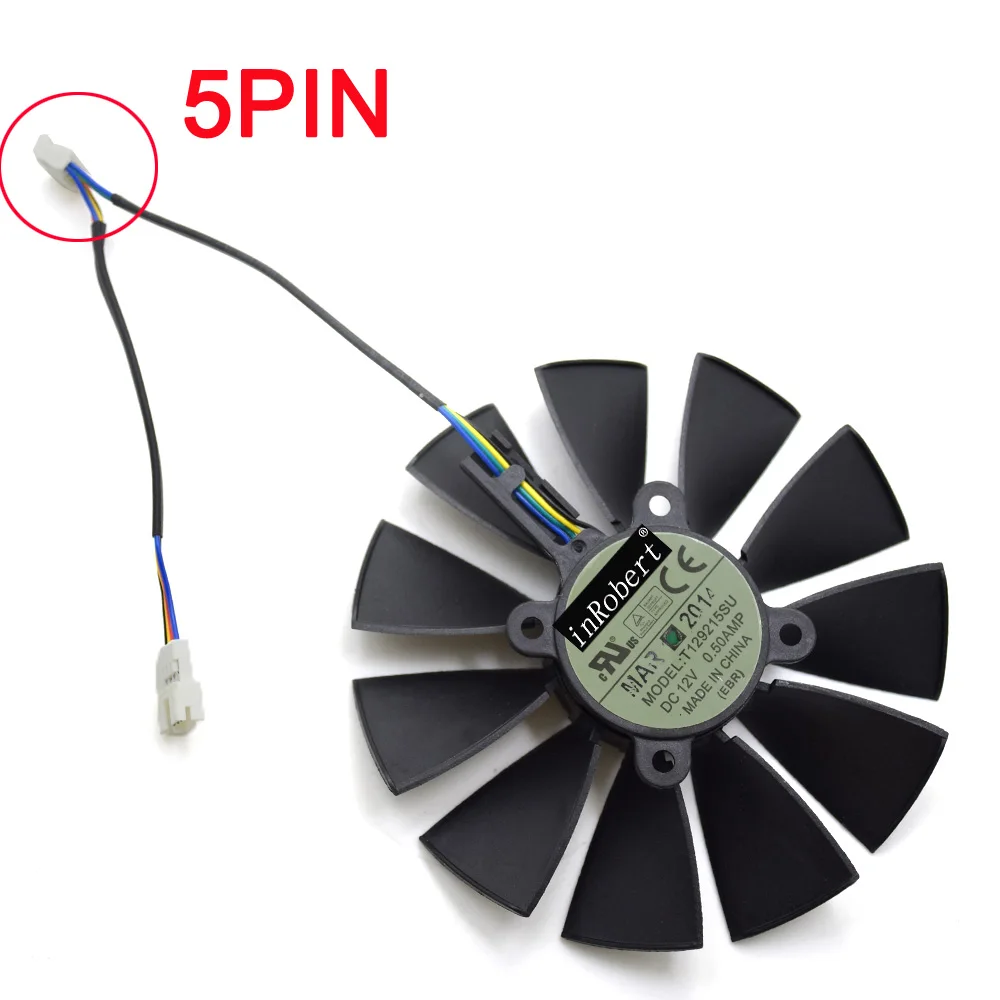 95mm Original ASUS STRIX GTX970 R9 380 Dual Fan 5Pin FD10015H12S 12V 0.55A