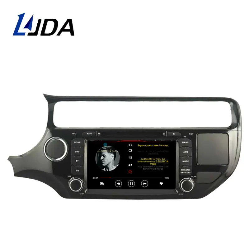 Cheap LJDA Android 9.1 Car DVD Player For KIA Rio K3 2015 2016 GPS Navigation 2 Din Car Radio Multimedia WIFI Stereo IPS Auto Audio 2