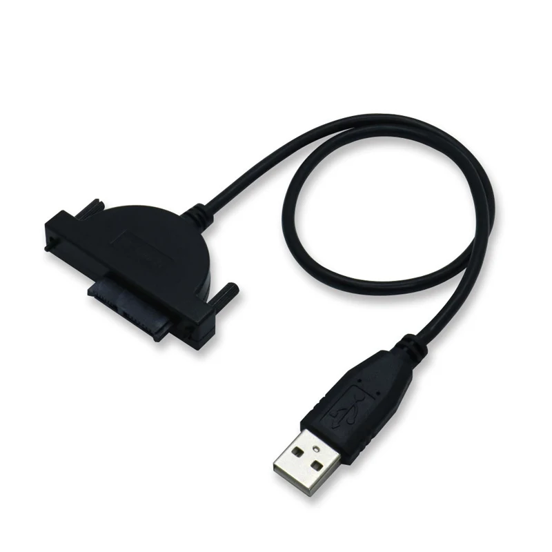 Кабель адаптер WEIJINTO USB 2 0 для Mini Sata II 7 + 6 13 контактный ноутбука CD/DVD ROM|usb 2.0|mini satausb 2.0