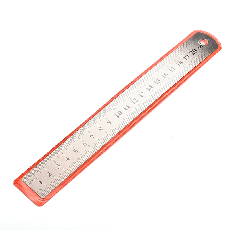 

1PCS 20cm Metal Ruler Stainless Steel Metric Rule Precision Double Sided Measuring Tools Sewing Tool Accessory