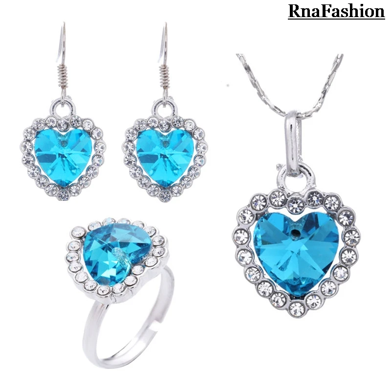 Женский ювелирный комплект из колье серёг и кольца|jewelry sets for women|brand jewelry setsjewelry |