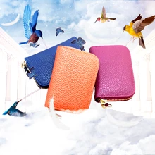 Tarjetero auspicioso occidental Unisex, para mujer, rojo, negro, azul y naranja, con cremallera, soporte para tarjetas de crédito y tarjetas de crédito