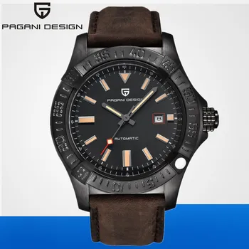 

PAGANI DESIGN Top Brand New Men's Classic Mechanical Watches Waterproof 30M Genuine Leather Luxury Large dial Automatic Watch