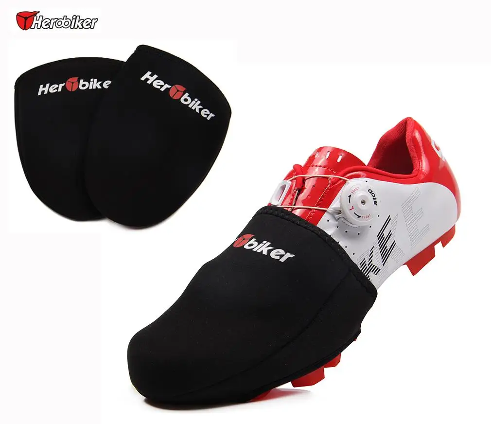 HEROBIKER Half Sole Cycling Shoe Toe Cover Bike Bicycle Boot Toe Cover Road Racing Protector