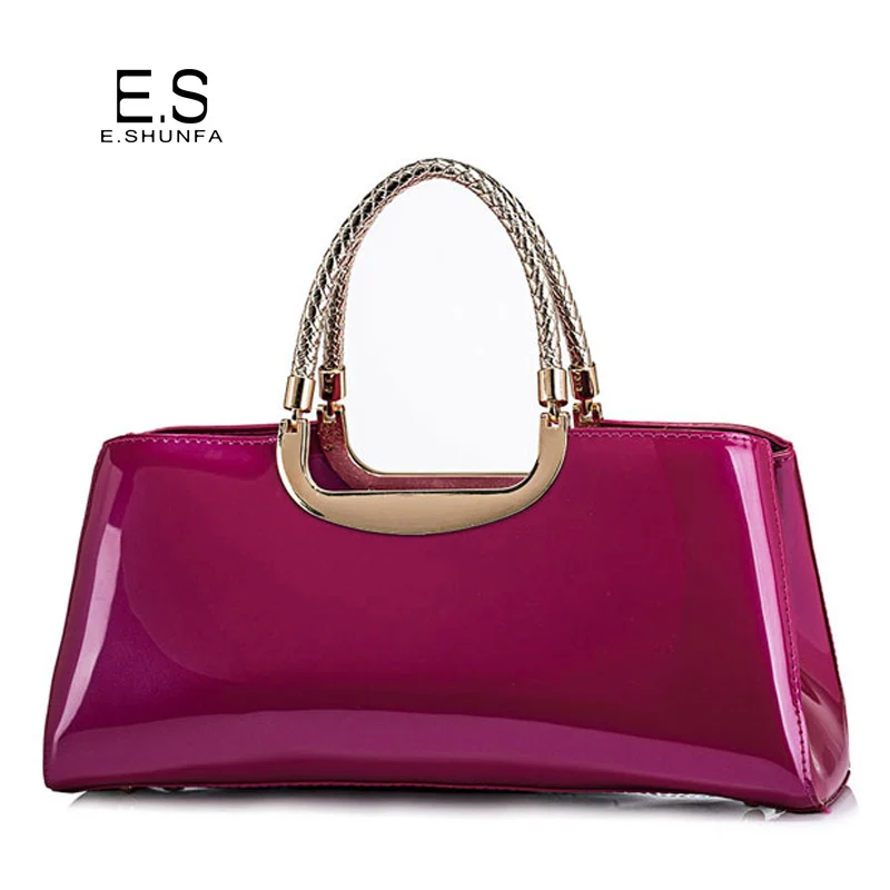 

Patent Leather Tote Bag Handbag 2018 New Arrival Casual Womens Bag Large Zipper High Quality Fashion Elegant Handbags For Women