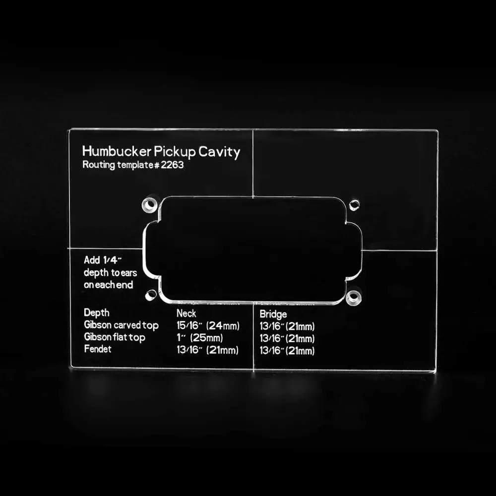 Аккуратный акриловый хамбакер Musiclily Pro CNC для корпуса электрогитары|Детали и