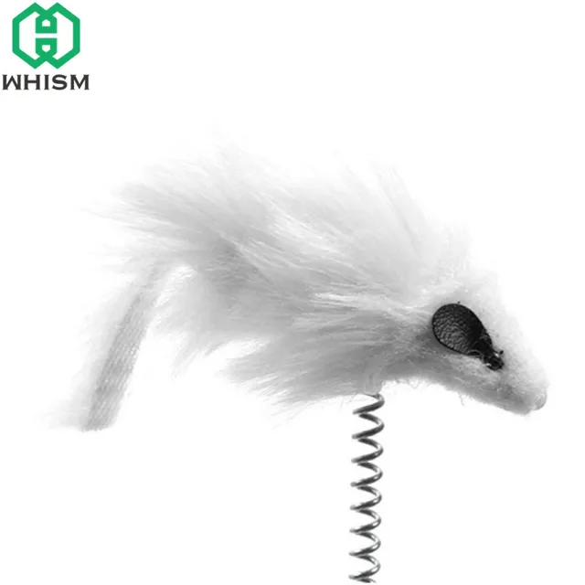 WHISM Funny Pet Toys Cat Crazy Spring Mouse Disk Interactive Amusement Plate Play Disc Turntable Cat Training Toys Cat Supplies