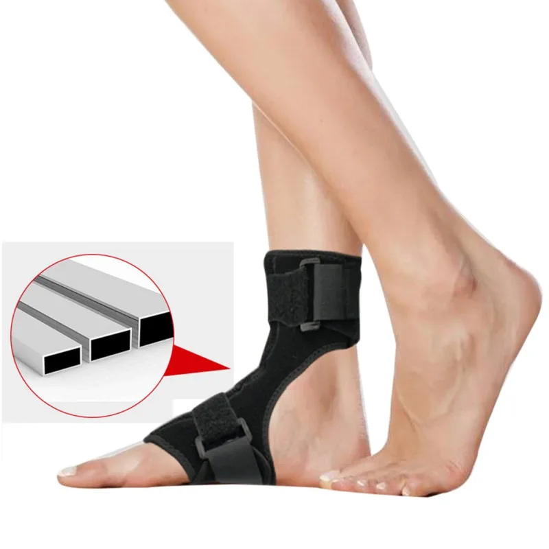 1pc Ankle Support Brace Lightweight Adjustable Breathable (Foot Drop