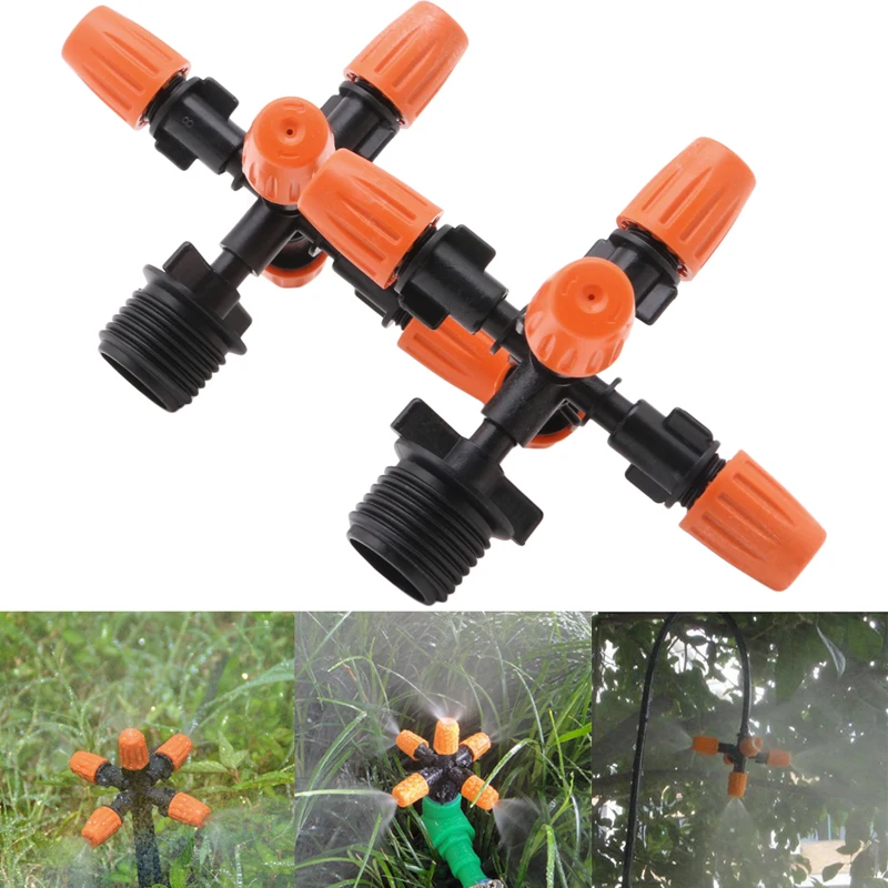 2 Sets Garden Outdoor Patio Home Misting Cooling System Micro Spray Heads Nozzle Aug4in