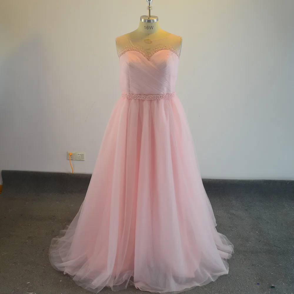 Женское Прозрачное платье до пола It's yiiya розовое из тюля на выпускной|prom dresses|prom