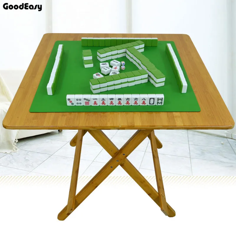  78.5cm Bamboo Mini Foldable Poker Mahjong Table Chess Table Board Game Mahjong Games Home Games Hou