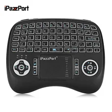 New IPazzPort KP-810-21TL Wireless Mini Keyboard Micro USB Backlight Function With Touchpad For PC Xbox 360 PS4 Android TV Box