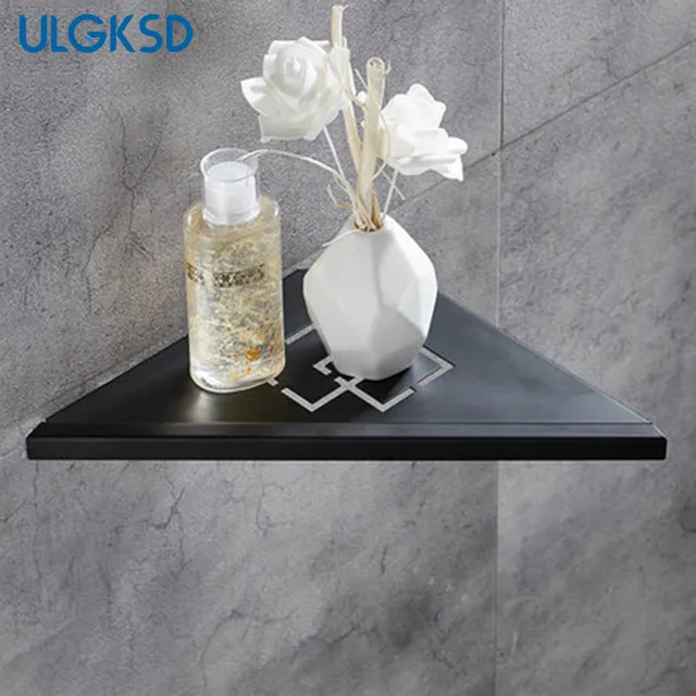 Ulgksd Bathroom Accessories Black Br Corner Shelf Para Bath Ulgksd Bathroom Accessories Black Br Corner Shelf Para Bath Shelves Wall Mount Rack