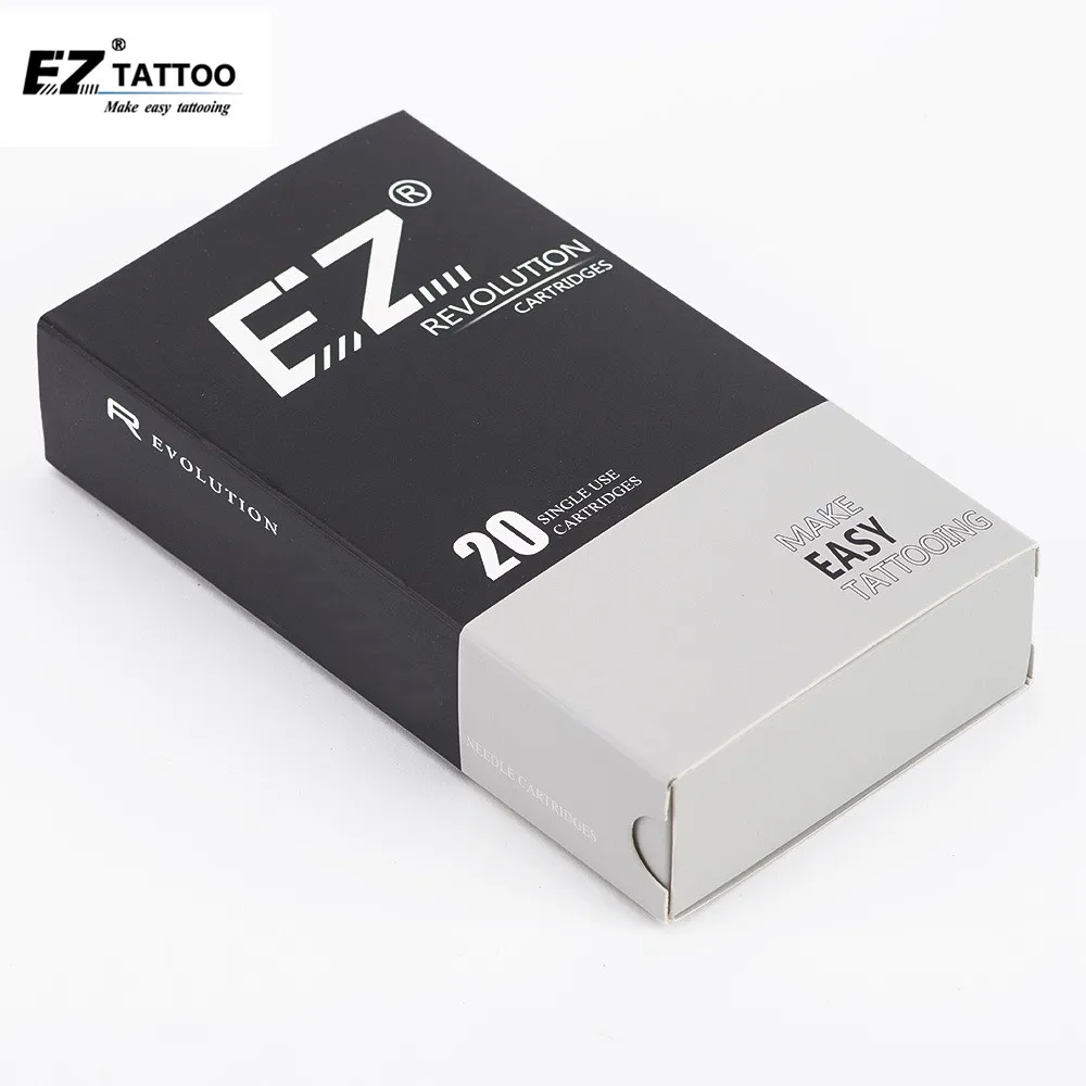 EZ революция картридж игл для татуажа круглый гильзы#12 0,35 мм длиной с коническим отверстием производства 5,5 мм для картридж и ручки 20 шт./кор