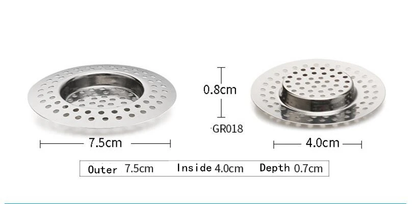 HOMETREE канализационный фильтр для раковины из нержавеющей стали, сетчатый фильтр для раковины, фильтр для кухонной раковины/стопор для отходов, предотвращающий засорение кухонных инструментов H58