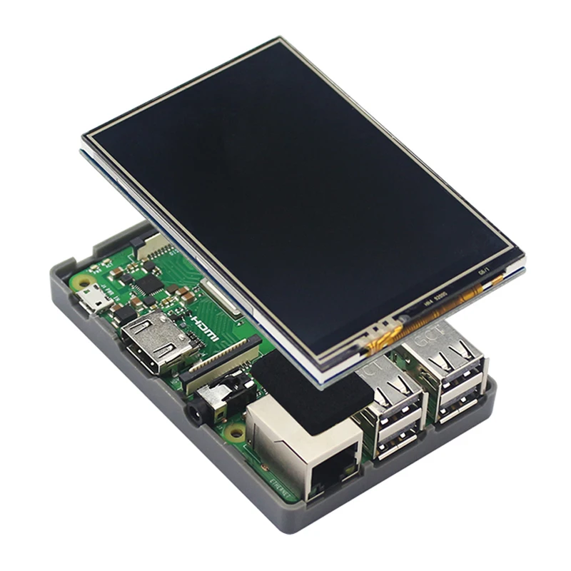 New Raspberry Pi 3 Model B+ LCD Kit + 3.5 inch Touchscreen + Daul Use ABS Case + 16/32GB SD Card +