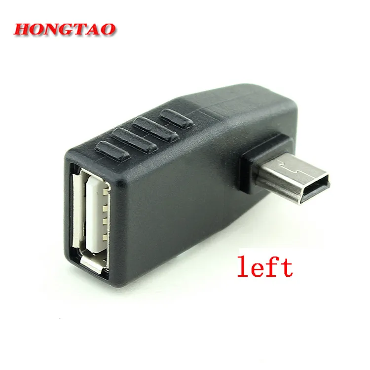 Usb adapter usb adapter cable usb cable adapter conversion cable adapter type to usb adapter USB female to mini USB male 90 degree down right angle left angle UP OTG adapter for car AUX tablet black right left down