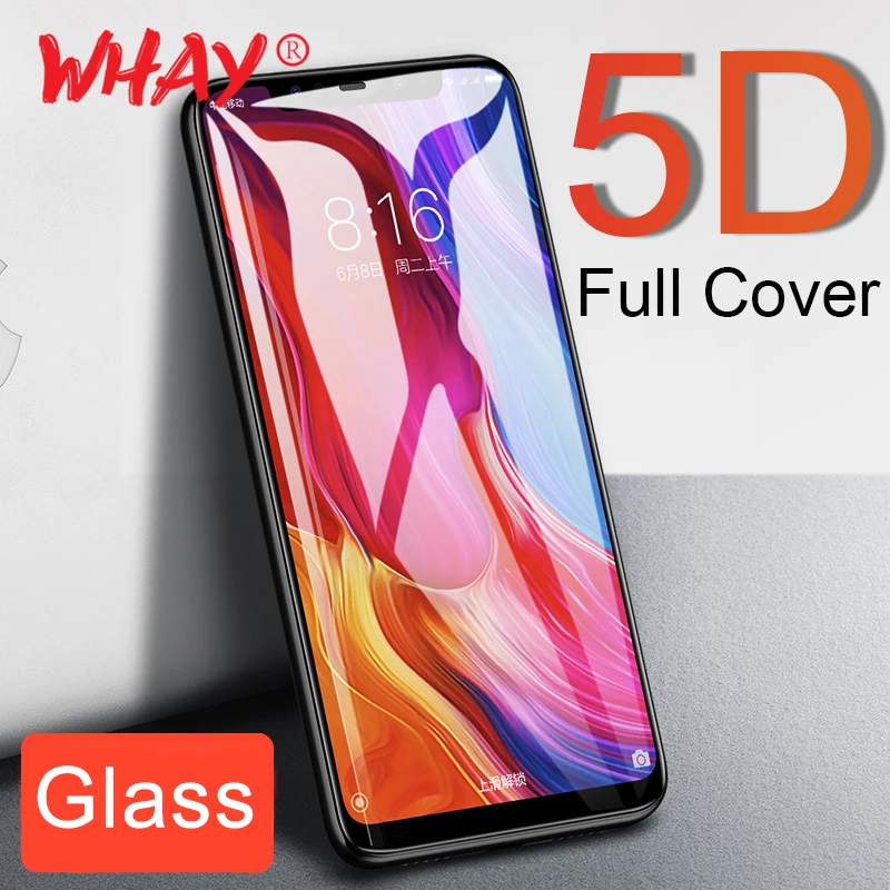 5D стекло для Xiaomi Redmi 5 Plus закаленное Полное покрытие Xiomi Note Pro 4X Защитная пленка