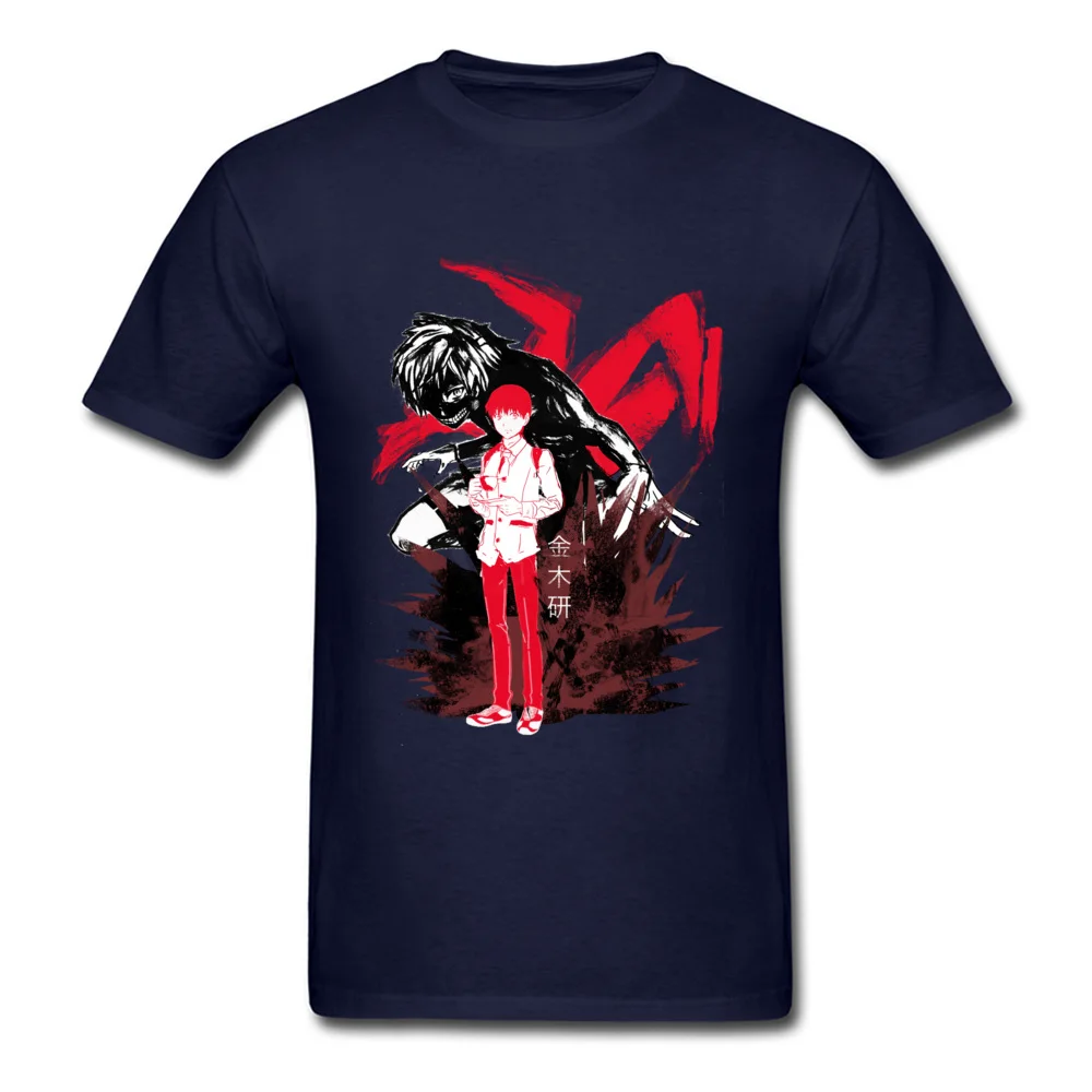 inner ghoul Fashionable T-Shirt for Men 100% Cotton Thanksgiving Day Tees Design Sweatshirts Short Sleeve Family Crewneck inner ghoul navy