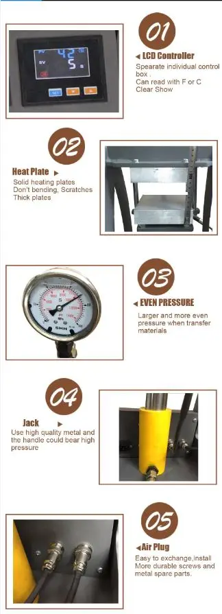 12x12 см(5x5 дюймов) MP170-2 канифоль термопресс машина 10, 000PSI давление 10 тонн ручной гидравлический ЖК-контроль Samll канифоль пресс термомашина