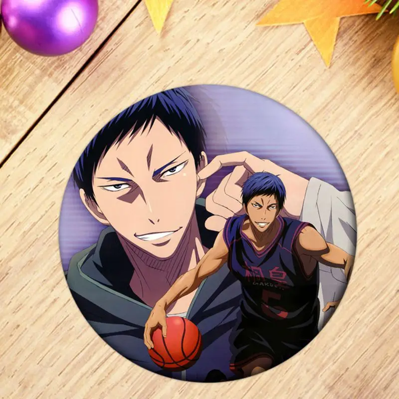 1 шт. Kuroko no Basket значок косплея Akashi Seijuro брошь с застежкой Кагами Тайга милой