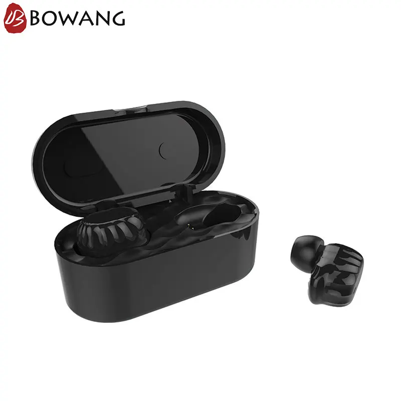 

Wireless Earbuds Earpiece Mini Twins Shell BOWANG TBH20 Stereo Bluetooth noise isolation Earphone with Power Storage Box E20