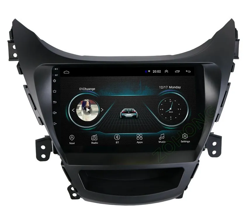 Perfect 2+32Gb 2.5D 9" Android9.0 car multimedia dvd player for Hyundai Elantra Avante I35 2012 2013 autoradio CAR GPS navigation Stereo 19