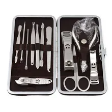 Stone Pattern Case+12 in 1 pcs Nail Clipper Kit Nail Care Set Pedicure Scissor Tweezer Knife Ear pick Utility Manicure Set Tools