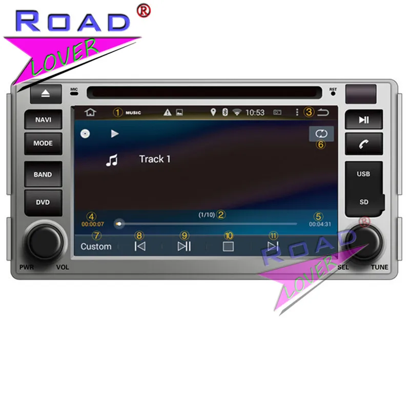 Best Roadlover Android 8.0 Car DVD Player For Hyundai Santa Fe 2006 2007 2008 2009 2010 2011 2012 Stereo GPS Navigation Automagnitol 4