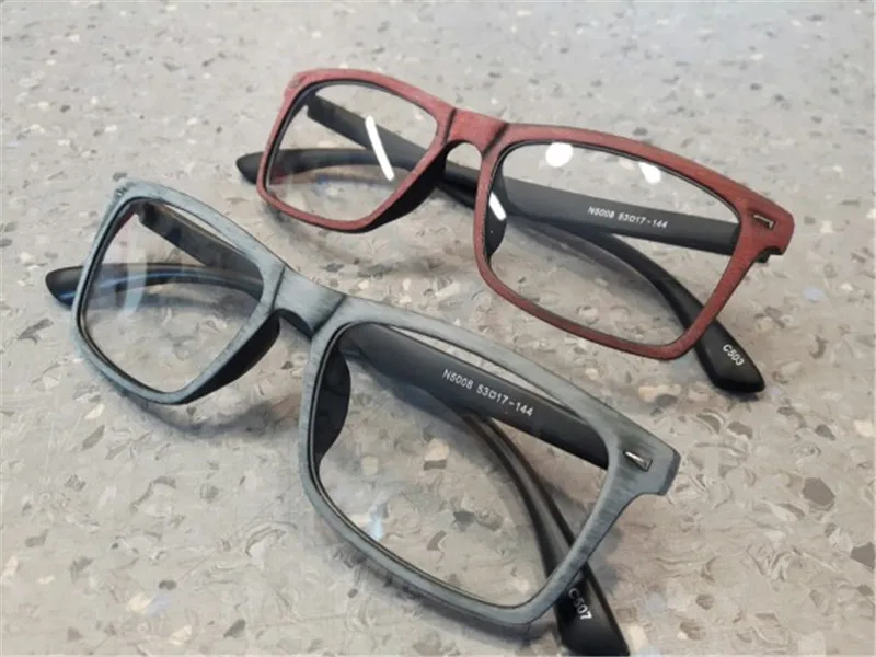 Высокое качество, квадратные очки, прозрачные линзы, оптические очки, модные деревянные очки, оправа для очков, унисекс, оправы для очков, для женщин и мужчин