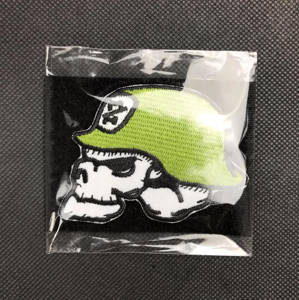 10pcs Embroidery Soldier Patch Hook Loops Helmet Skull Tactical Badge