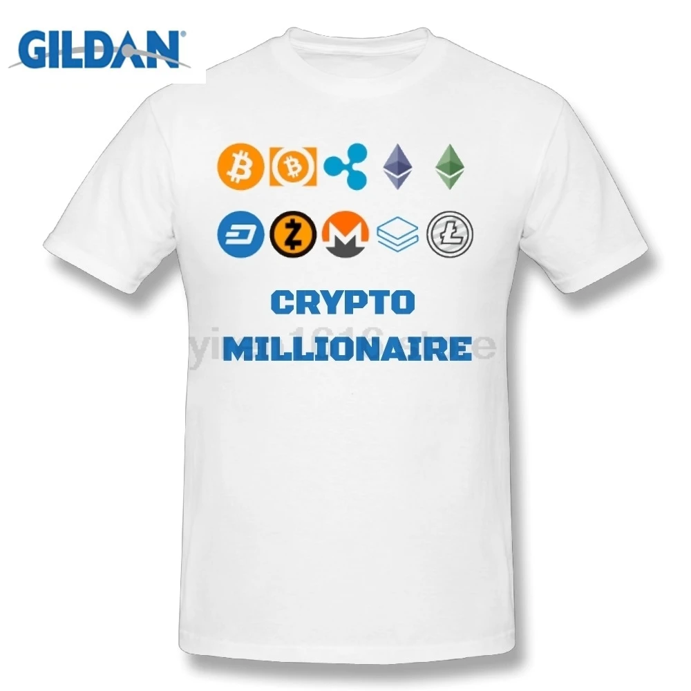 GILDAN Bitcoin T shirt font b Crypto b font Millionaire Digital Currency BTC font b Mining