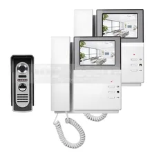 DIYSECUR Video Door Phone Video Intercom Doorbell 4.3inch HD Indoor Monitor + 600 TVLine IR Night Vision Outdoor Camera 1 V 2