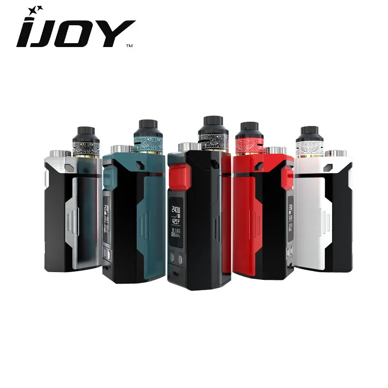 Original IJOY RDTA Box Triple Kit 240W Vape with 12 8ml Atomizer Powered by Triple 18650