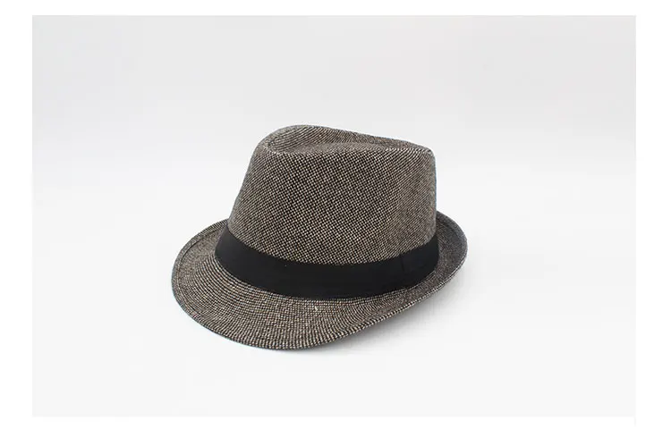 Унисекс Шерсть Fedora Hat Fedora головные уборы для мужчин и женщин фетровая шляпа trilby головные уборы для мужчин черный