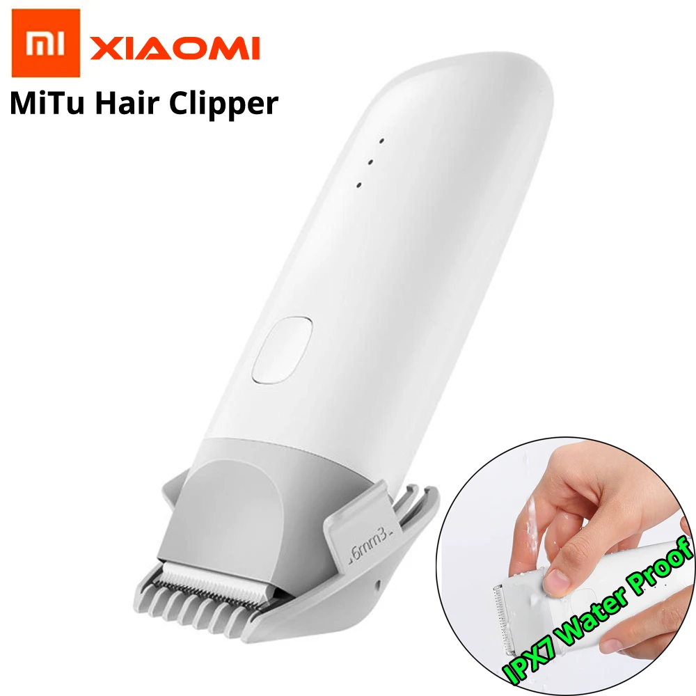 Xiaomi MiTu машинка для стрижки волос безопасная Водонепроницаемая IPX7 электрическая