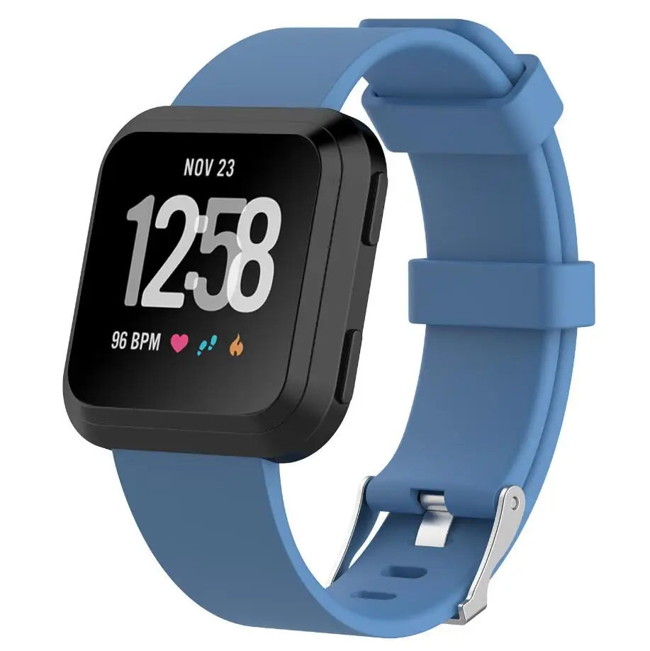 KINGBEIKE 14 Colors Sport Silicone Watch Band For Fitbit Versa Replacement Watchbands Belt Wristwatch Bracelet Strap S L Size