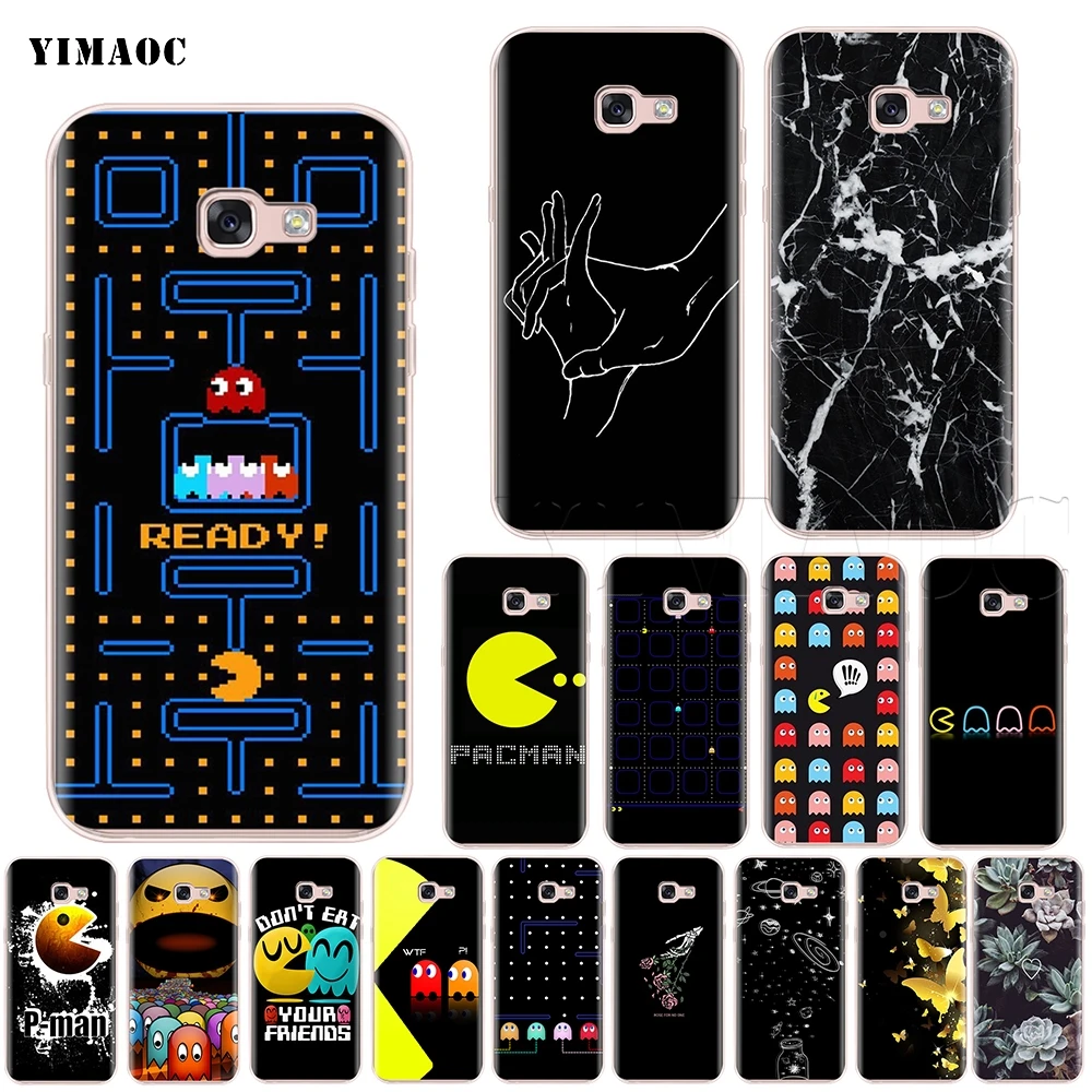 

YIMAOC Pacman Pac Man Eating Silicone Case for Samsung Galaxy A7 A8 A9 A10 A20 A30 A40 A50 A70 M10 M20 M30 S10e J6 Plus