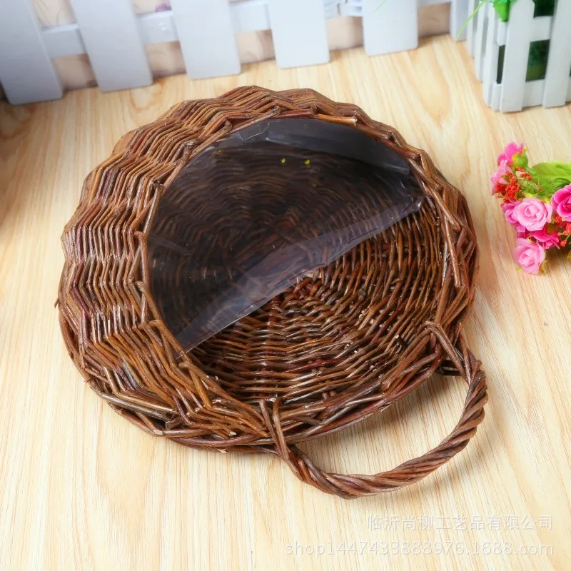 Creative Gardening Straw Flower Pot Wall Hanging Hand-woven Rattan Flower Basket Planter Rattan Vase Basket Home Garden Decor Creative Gardening Straw Flower Pot Wall Hanging Hand-woven Rattan Flower Basket Planter Rattan Vase Basket Home Garden Decor