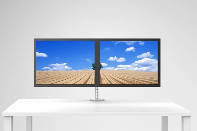 Free Shipping OA-4S Aluminum Desktop Double Arm
