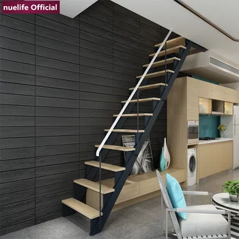 

European 3d wood grain pattern soft package wallpaper bedroom living room kids room waterproof anti-collision foam wall stickers