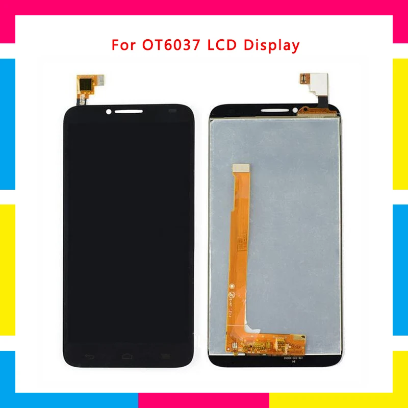 

5pcs LCD Display Screen With Touch Screen Digitizer Assembly For Alcatel One Touch Idol 2 OT6037 6037 6037Y Replacement