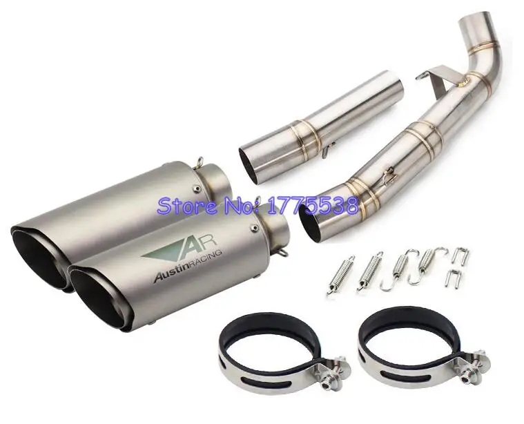 

For Kawasaki Z1000 2007 2008 2009 Motorcycle Exhaust Muffler System Middle Link Pipe for Z1000 Motorbike Muffler Escape System
